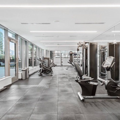 Fitness Center Large fitness center with ample equipment