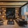 a living room with a fireplace